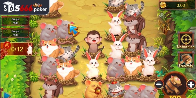 Big Hammer S666 - Game Săn Thưởng Theo Phong Cách Đập Chuột 2 Giao diện trò chơi Big Hammer đơn giản