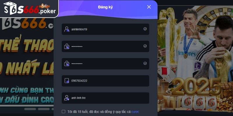 Hướng dẫn cách đăng ký S666