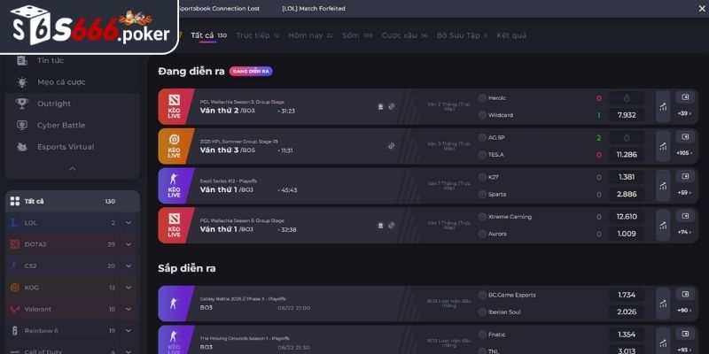 E-Sports S666 - Đánh Giá Ưu Điểm Và Chiến Lược Cá Cược 1 Khám phá sảnh E-sports Tại S666